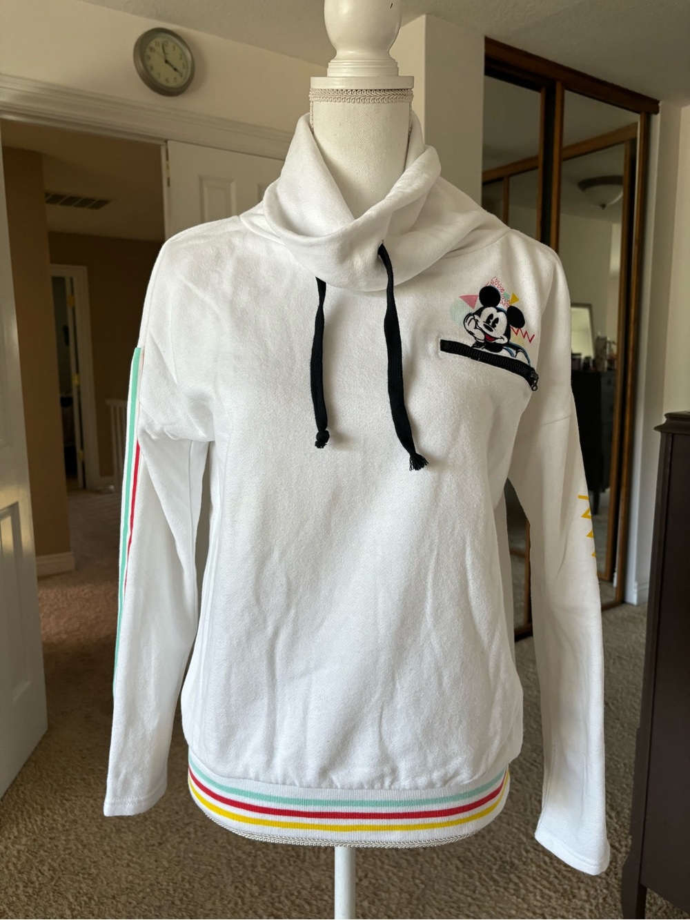 Disney Parks Exclusive Mickey Mouse Retro Cowl Neck Sweatshirt
